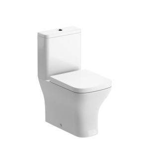 Cedarwood Close Coupled WC Fully Shrouded with Wrapover Seat