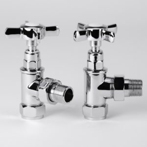 Eterno Crosshead Radiator Valves Angled