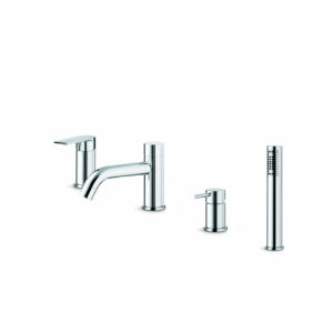 Timea Deck Mounted 4 Hole Bath Shower Mixer