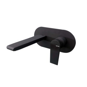 Timea Black Wall Mounted Basin Mixer
