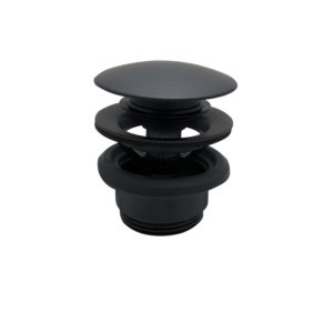 Timea Black Push Button Waste