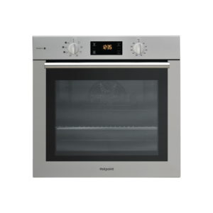 FA4S544IXH brushed chrome hotpoint single cooker
