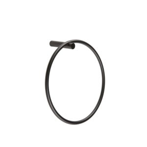 Bertini Matt Black Towel Ring