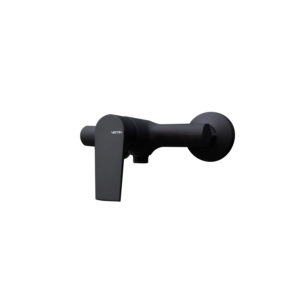 Timea Black Wall Mounted Bar Shower Single Outlet