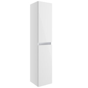 Carino White Gloss 300mm 2 Door Wall Hung Tall Unit