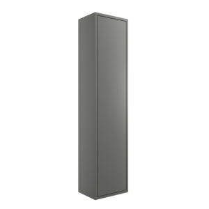 Perla Matt Grey 300mm 1 Door Wall Hung Tall Unit