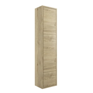 Perla Havana Oak 300mm 1 Door Wall Hung Tall Unit