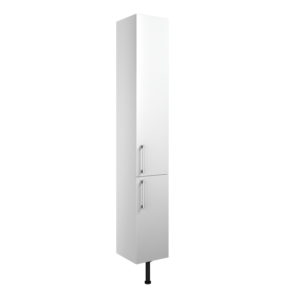 Alba White Gloss 300mm 2 Door Tall Unit