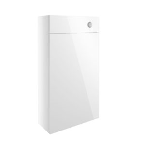 Alba White Gloss 500mm Slim WC Unit