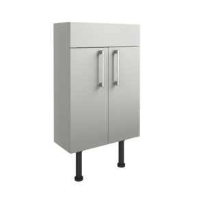 Alba Light Grey 500mm Slim 2 Door Vanity