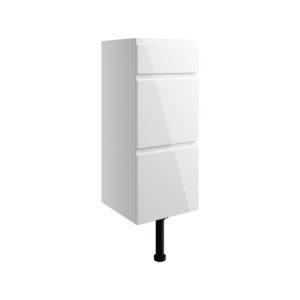 Valesso White Gloss 300mm 3 Drawer Unit