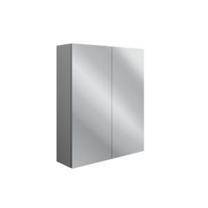 Benita Grey Ash 600mm 2 Door Mirrored Wall Unit