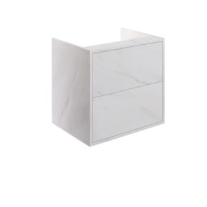Perla Marble 600mm Wall Hung Basin Unit No Top