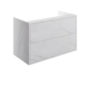 Perla Marble 900mm Wall Hung Basin Unit No Top