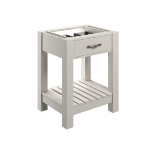 Manhattan White Ash 600mm Floor Standing Basin Unit No Top