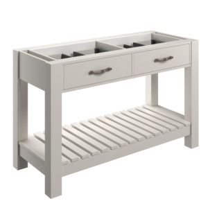 Manhattan White Ash 1200mm Floor Standing Basin Unit No Top