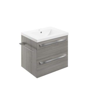 Morina Elm Grey 615mm Wall Hung Unit Inc. Basin