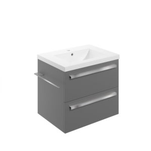 Morina Urban Grey 615mm Wall Hung Unit Inc. Basin
