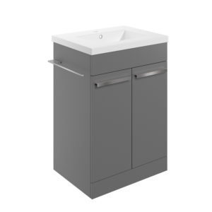 Morina Urban Grey 615mm Floor Standing Unit Inc. Basin