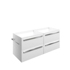 Morina White Gloss 1200mm Run - Includes 2 x 600mm Wall Hung Unit No Top