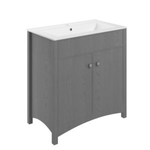 Lucia Grey Ash 810mm Vanity Unit