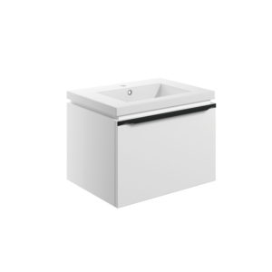 Framework Matt White 615mm Wall Hung Unit Inc. Basin