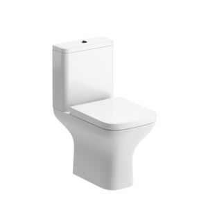 Cedarwood Close Coupled WC Open Back with Wrapover Seat