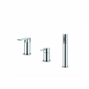 Timea Deck Mounted 3 Hole Bath Shower Mixer