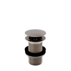 Basin Push Button Unslotted Waste Stainless Steel