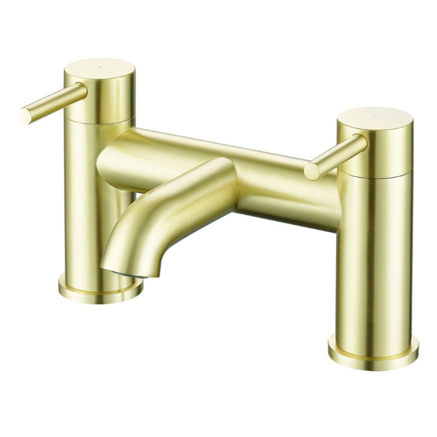 Pesca Brushed Brass Bath Filler