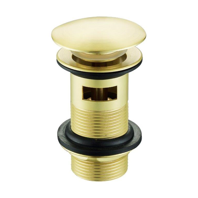 Click Clack Basin Waste Brushed Brass