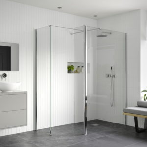 DIEWP5012_RefleXion Iconix Wetroom Panel 300mm Rotatable Return & Side Panel