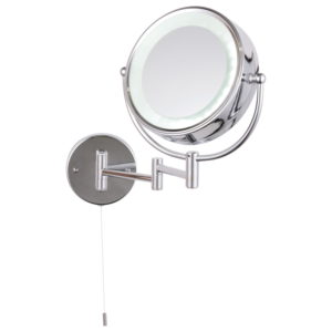 LED Cosmetic Magnifying Mirror in chrome
