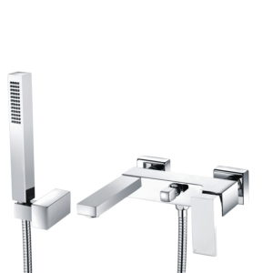 Quadro Wall Mounted Bath Shower Mixer chrome