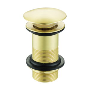 Click Clack Basin Waste Brushed Brass