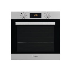 IFW6540PIX indesit chrome and black single oven