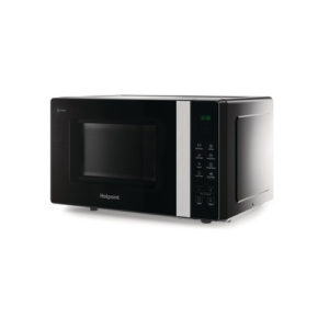 MWHF201B Hotpoint Black and chrome microwave