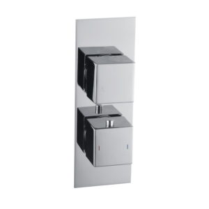 DICM0328_Rhomba Slim Plate Thermostatic Twin Shower Valve