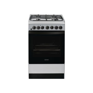 IS5G4PHSSUK indesit chrome and black single cooker